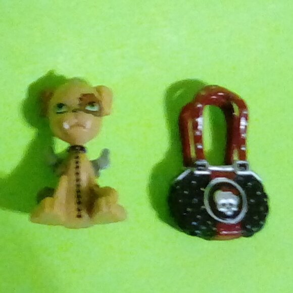 Monster High Frankie Stein pet watzit & purse G1 price firm - Picture 1 of 8